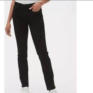 NWT Gap Black straight legged Jeans 25
